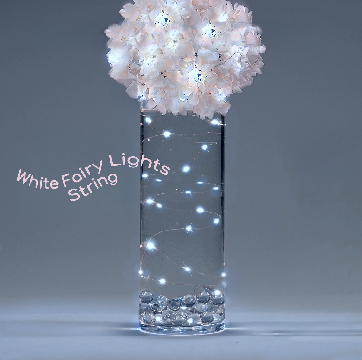 30 Led Fairy Lights on Each String- 3 Strings- Submersible String & Battery- Exclusive Garlands for Vases- Choice of Cool White or Warm White Glow