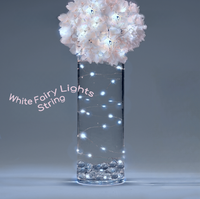 30 Led Fairy Lights on Each String- 3 Strings- Submersible String & Battery- Exclusive Garlands for Vases- Choice of Cool White or Warm White Glow