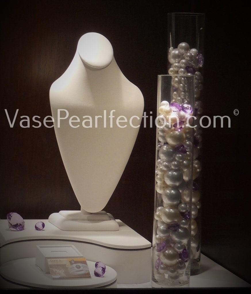 75 Floating White Pearls - Large Sizes - Fills 1 Gallon of the Transparent Water Gels for the Floating Effect- With Exclusive Measured Prep Bags - Option: 3 Submersible Fairy Lights Strings