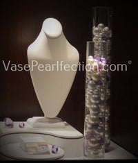 75 Floating White Pearls - Large Sizes - Fills 1 Gallon of the Transparent Water Gels for the Floating Effect- With Exclusive Measured Prep Bags - Option: 3 Submersible Fairy Lights Strings